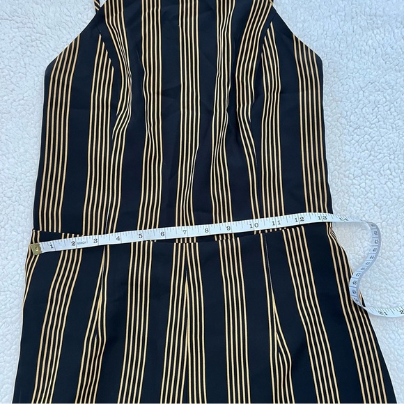 Dynamite High Neck Low Back Stripped Jumpsuit - Picture 7 of 10